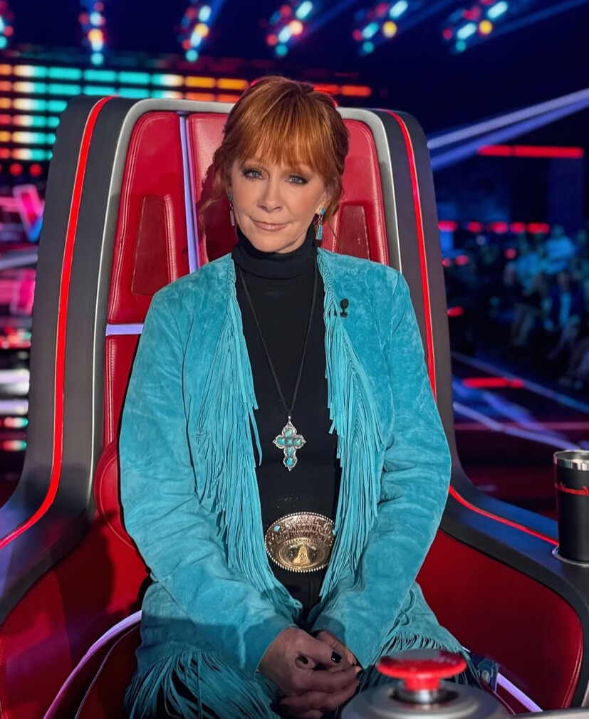 Reba McEntire’s Blue Fringe Jacket